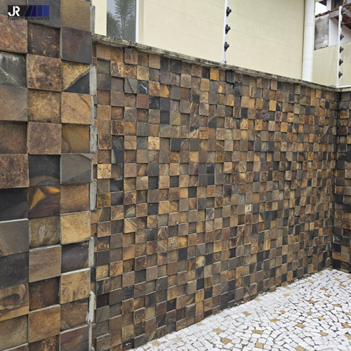 Fachada de Muro com Pedra Ferro